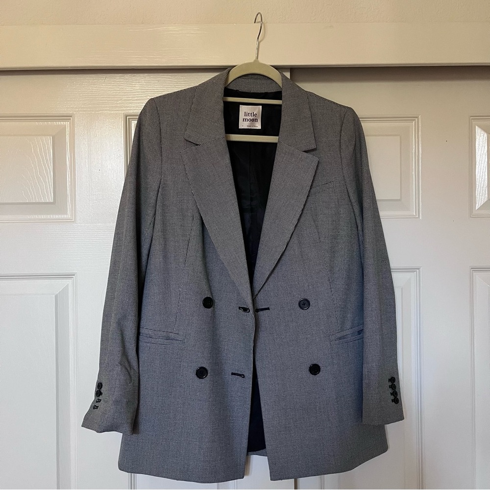 Aritzia Little Moon Blazer (Mini Houndstooth, Size S)